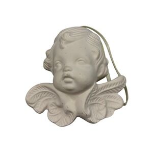 Scent Sationals Cherub Angel Head Ornament Scent Diffuser Unscented Cream Bisque